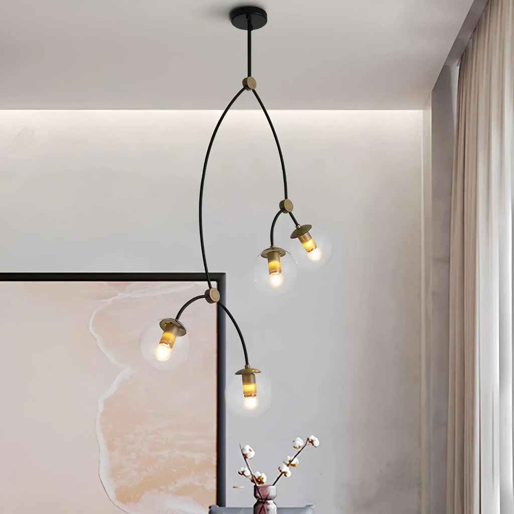 Minimalist Sputnik Globe Glass Chandelier | Desfino