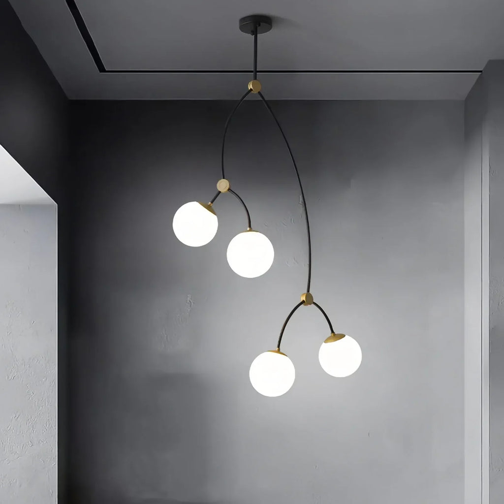 Minimalist Sputnik Globe Glass Chandelier | Desfino