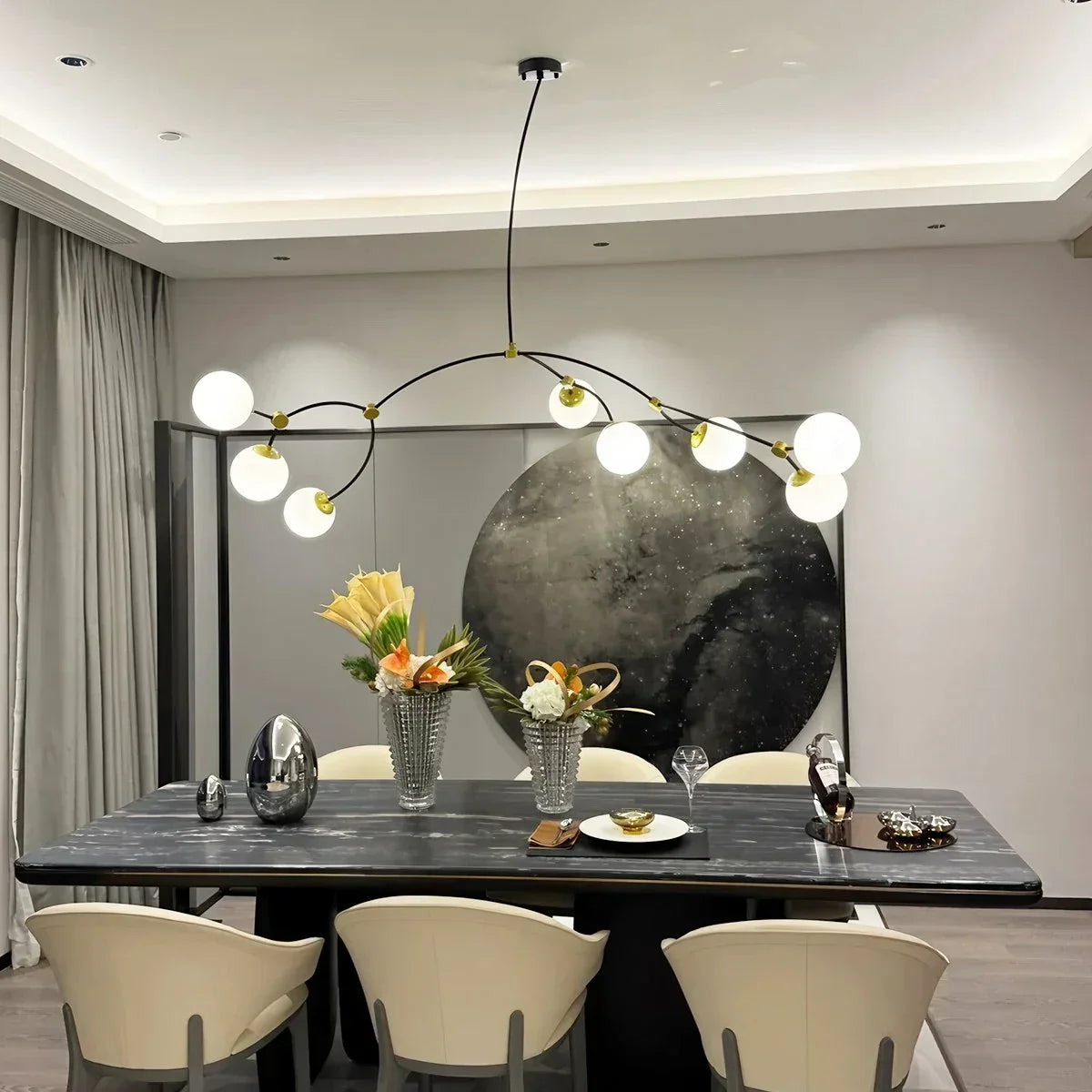 Minimalist Sputnik Globe Glass Chandelier | Desfino