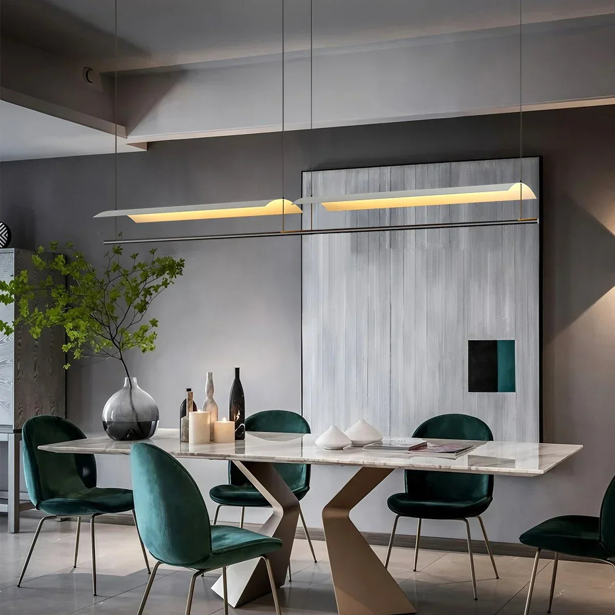 Minimalist Tile Shape Dining Room Pendant Light | Desfino