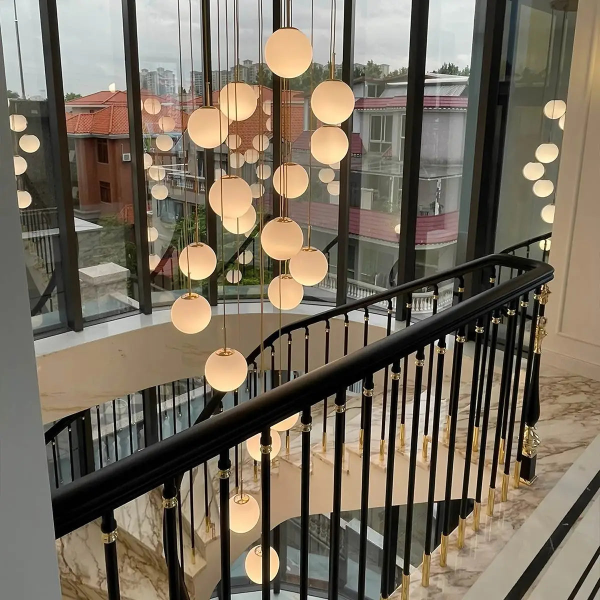 Moderner 3D-Himmelskronleuchter mit Mondmotiv für den Dachboden | Desfino