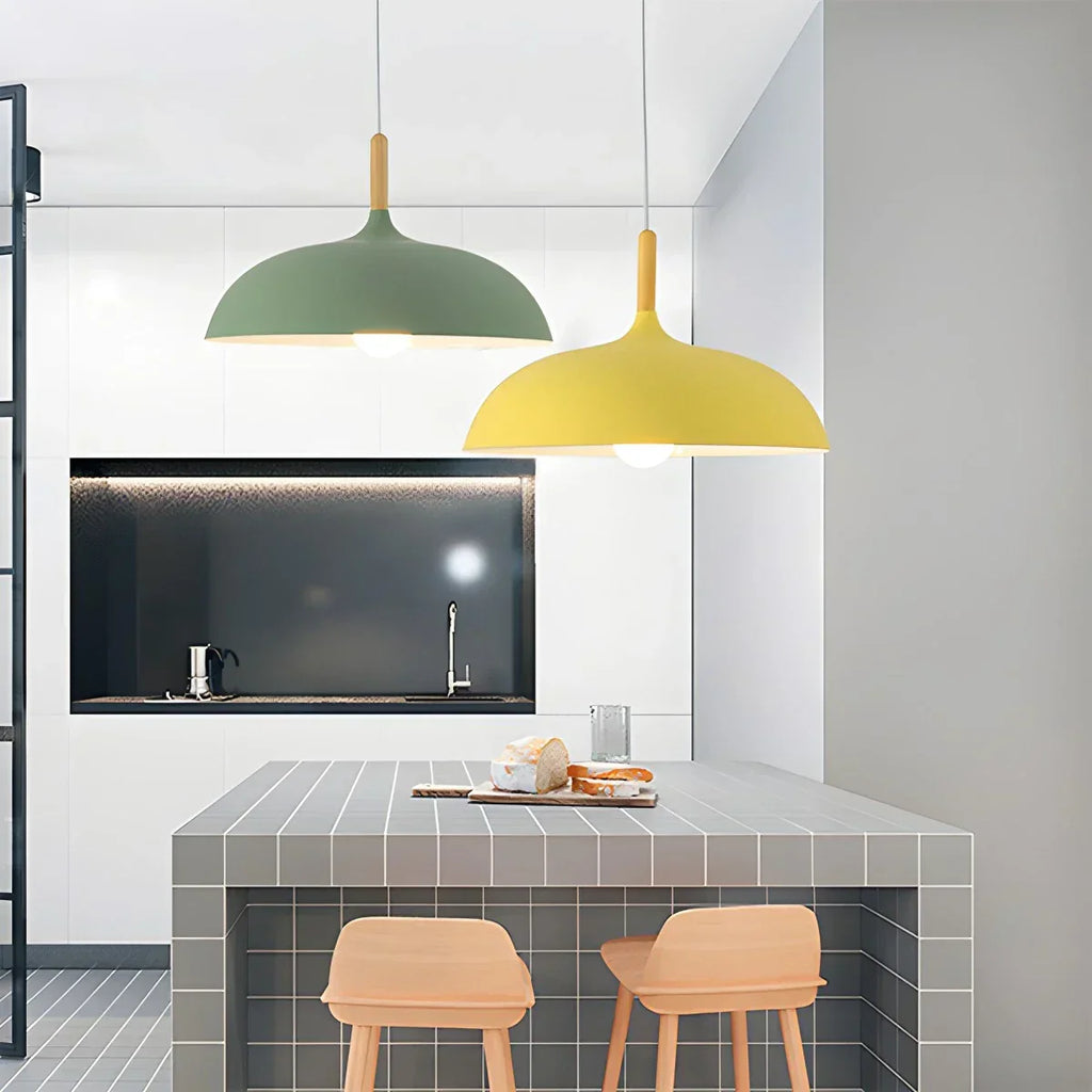 Modern Dome Macaron Pendant Light for Kitchen Island | Desfino
