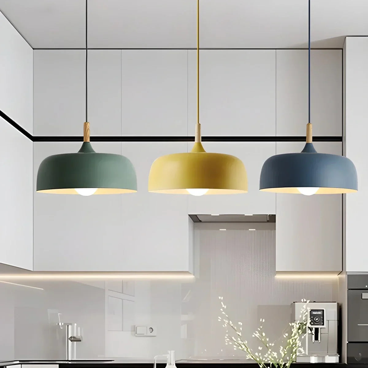 Modern Dome Macaron Pendant Light for Kitchen Island | Desfino