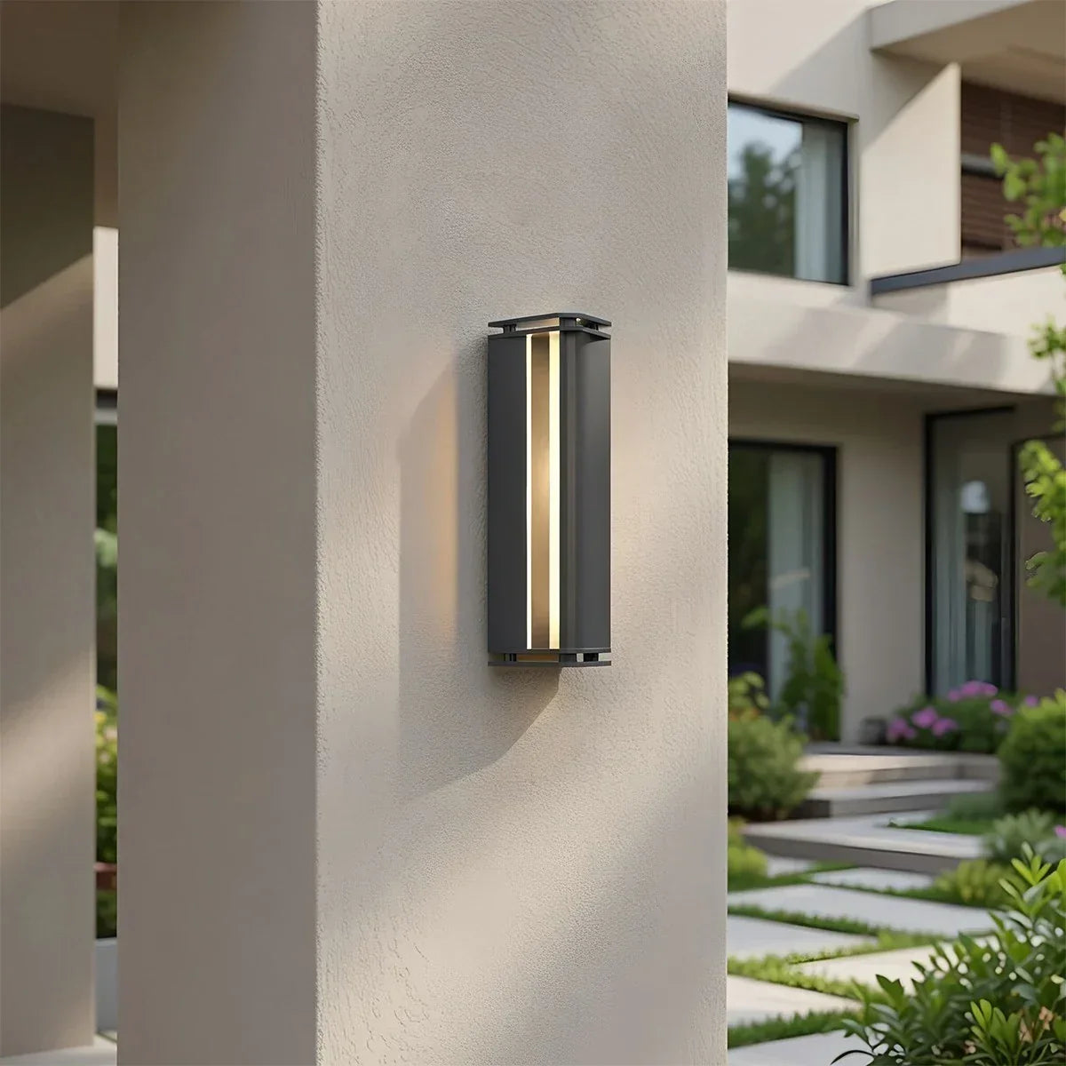Modern Geometric Outdoor Waterproof Wall Lamp | Desfino