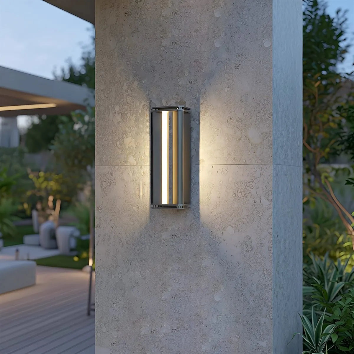 Modern Geometric Outdoor Waterproof Wall Lamp | Desfino