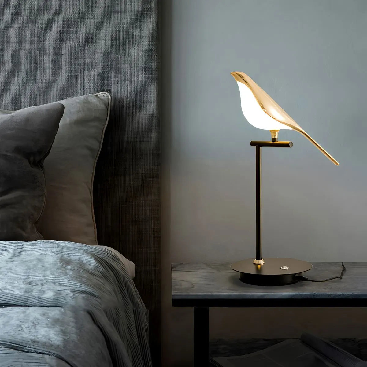 Modern Gold Birds LED Chandelier | Desfino