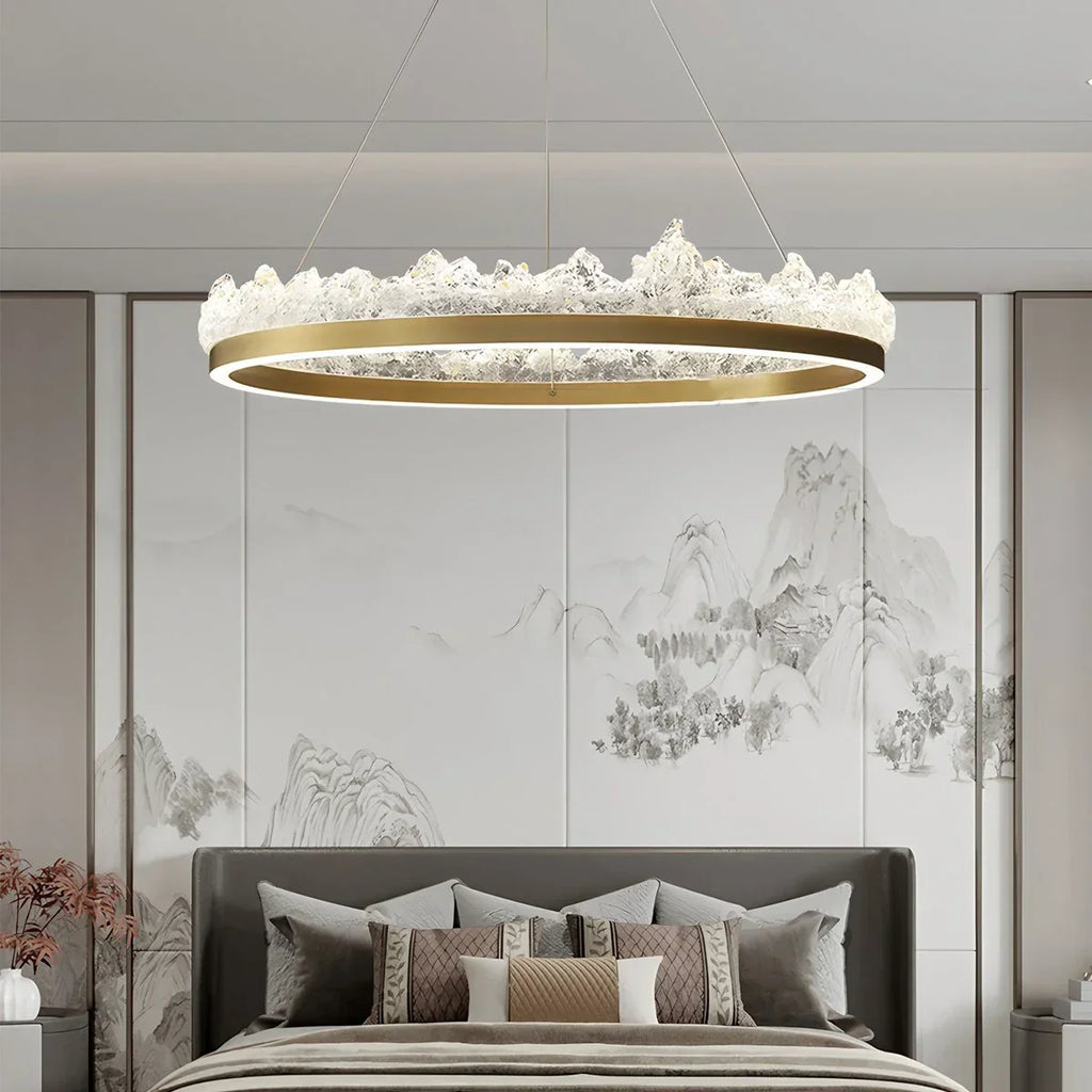 Modern Light Luxury Iceberg Chandelier | Desfino