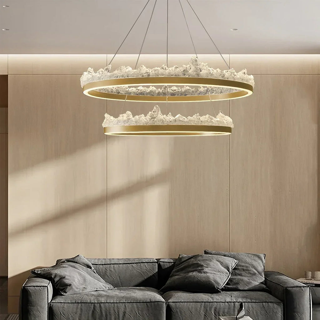 Modern Light Luxury Iceberg Chandelier | Desfino