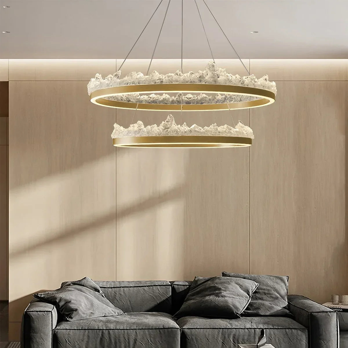 Modern Light Luxury Iceberg Chandelier | Desfino