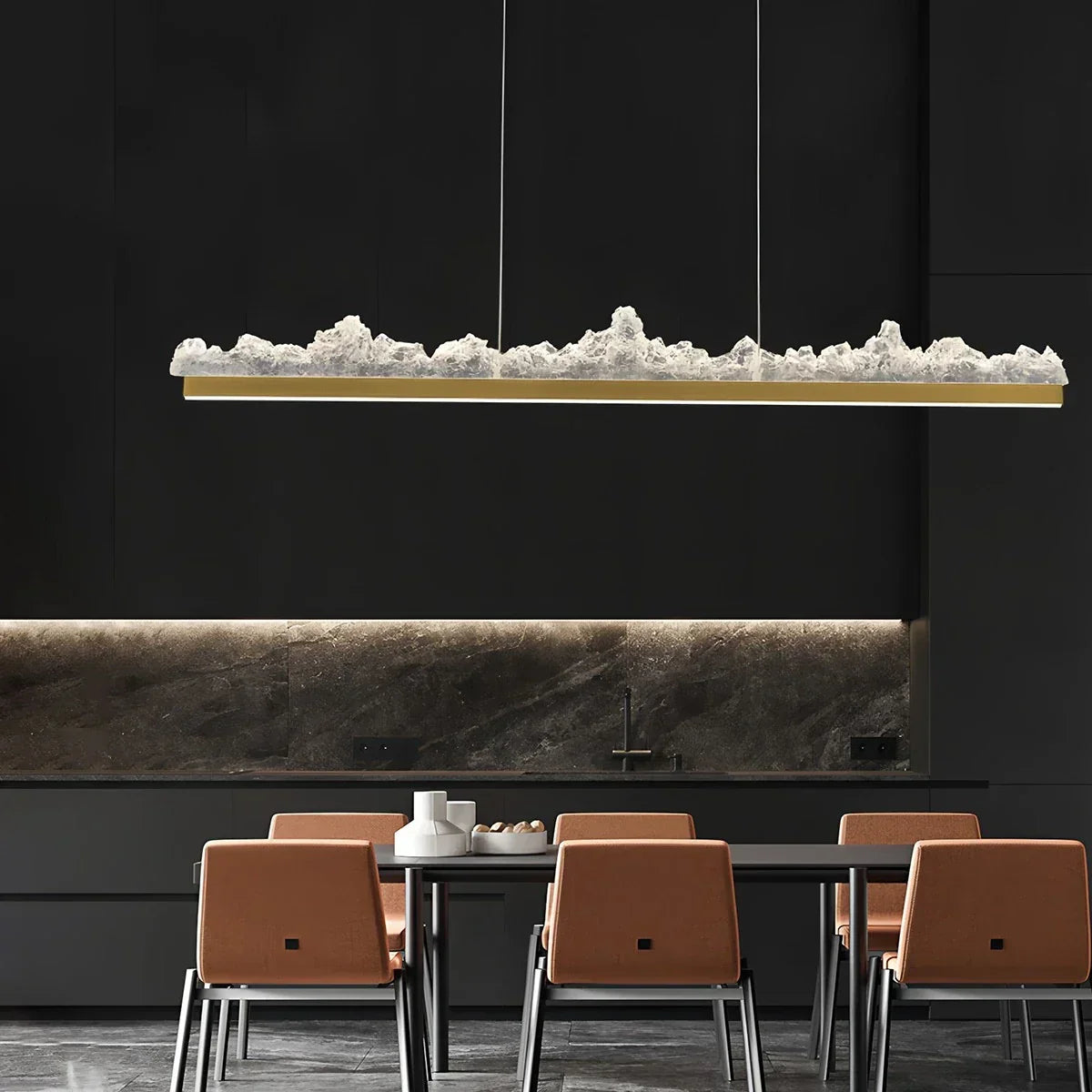 Modern Light Luxury Iceberg Chandelier | Desfino