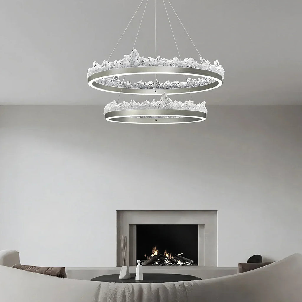 Modern Light Luxury Iceberg Chandelier | Desfino