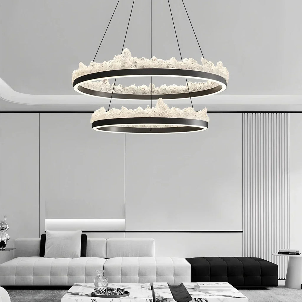 Modern Light Luxury Iceberg Chandelier | Desfino