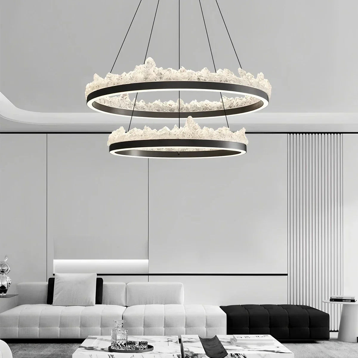 Modern Light Luxury Iceberg Chandelier | Desfino