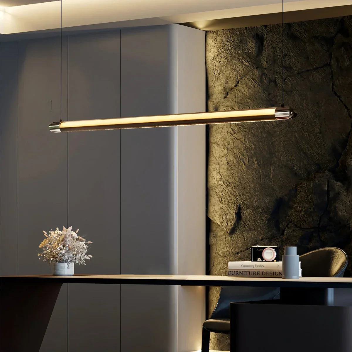 Modern Light Luxury Linear Pendant Light | Desfino