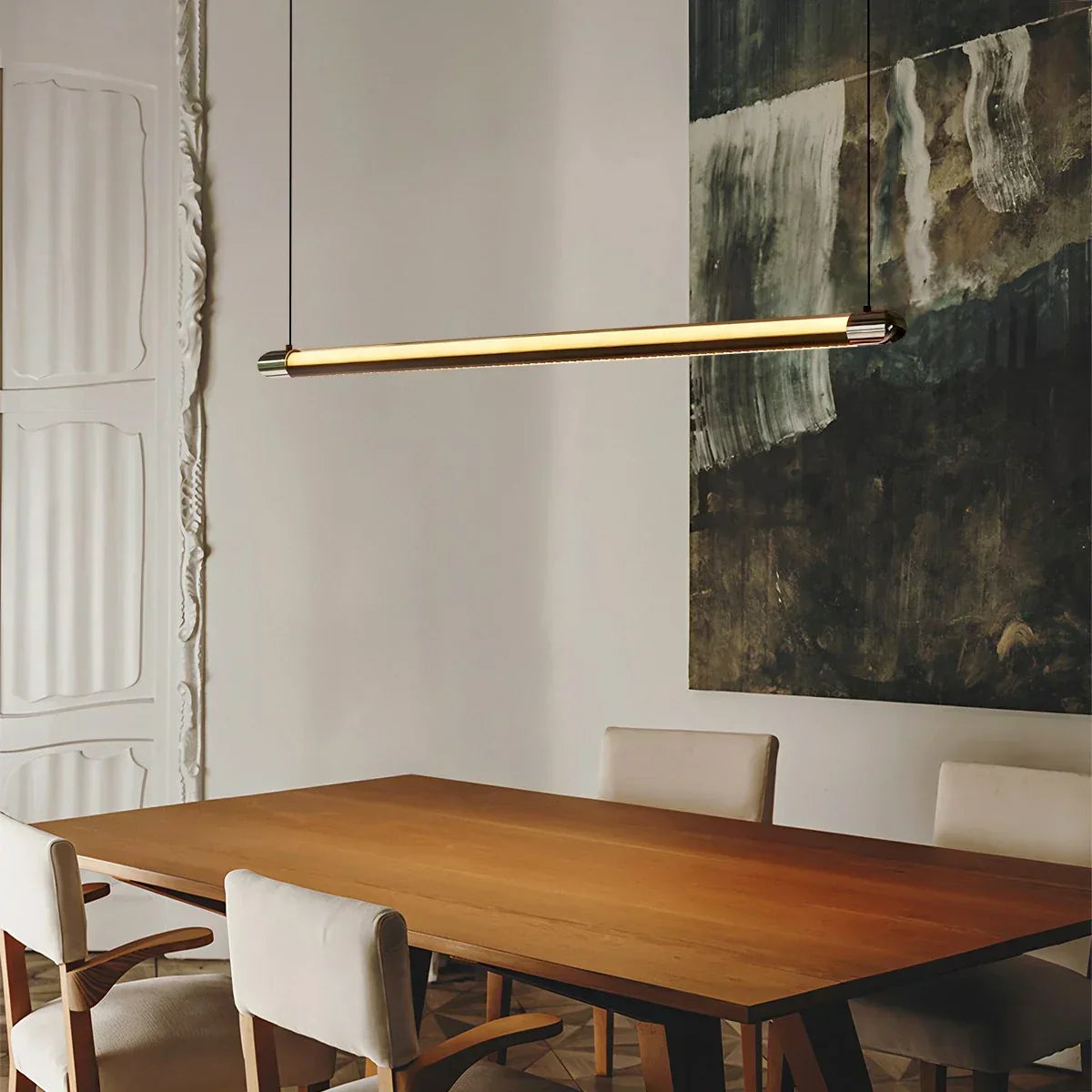 Modern Light Luxury Linear Pendant Light | Desfino