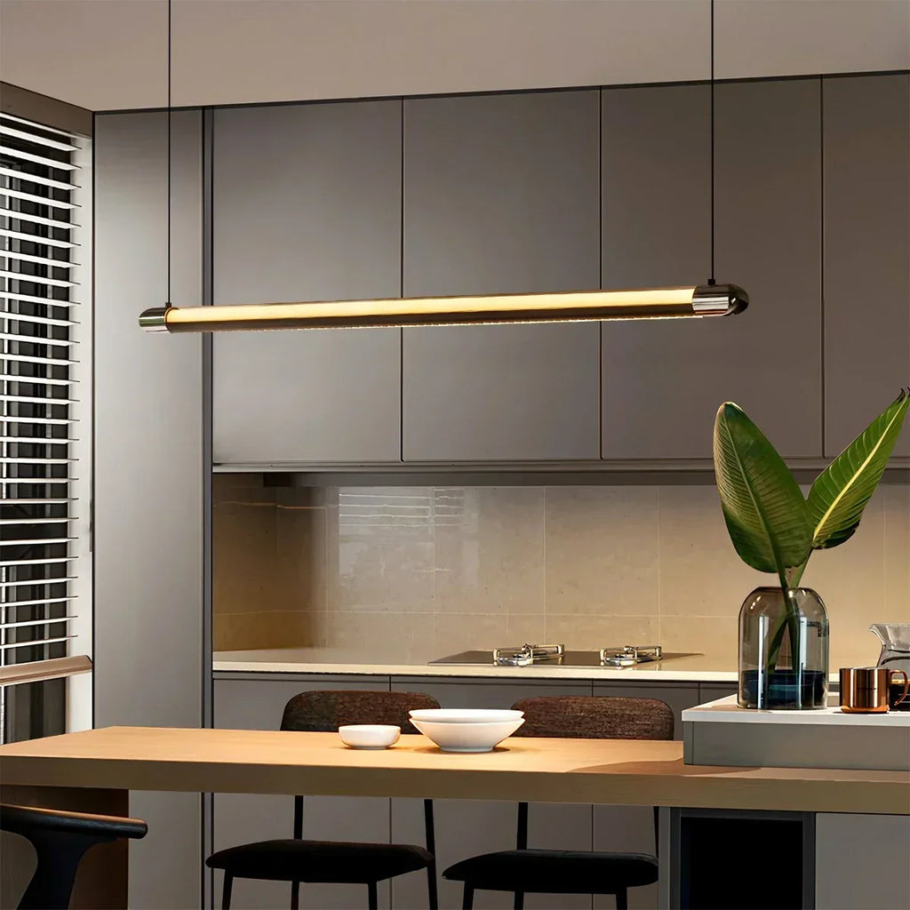 Modern Light Luxury Linear Pendant Light | Desfino