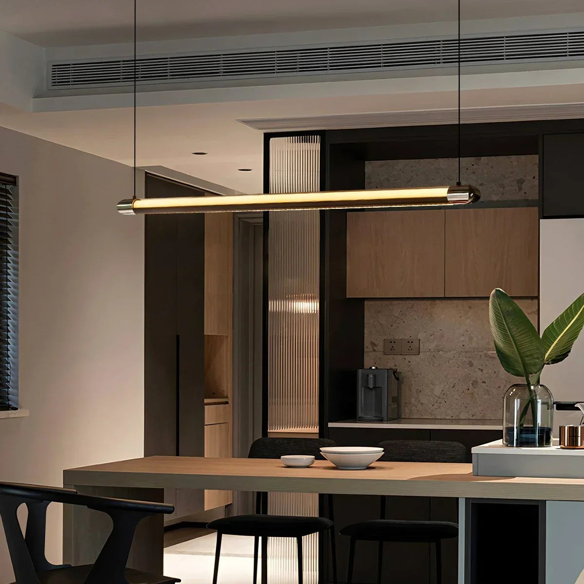 Modern Light Luxury Linear Pendant Light | Desfino
