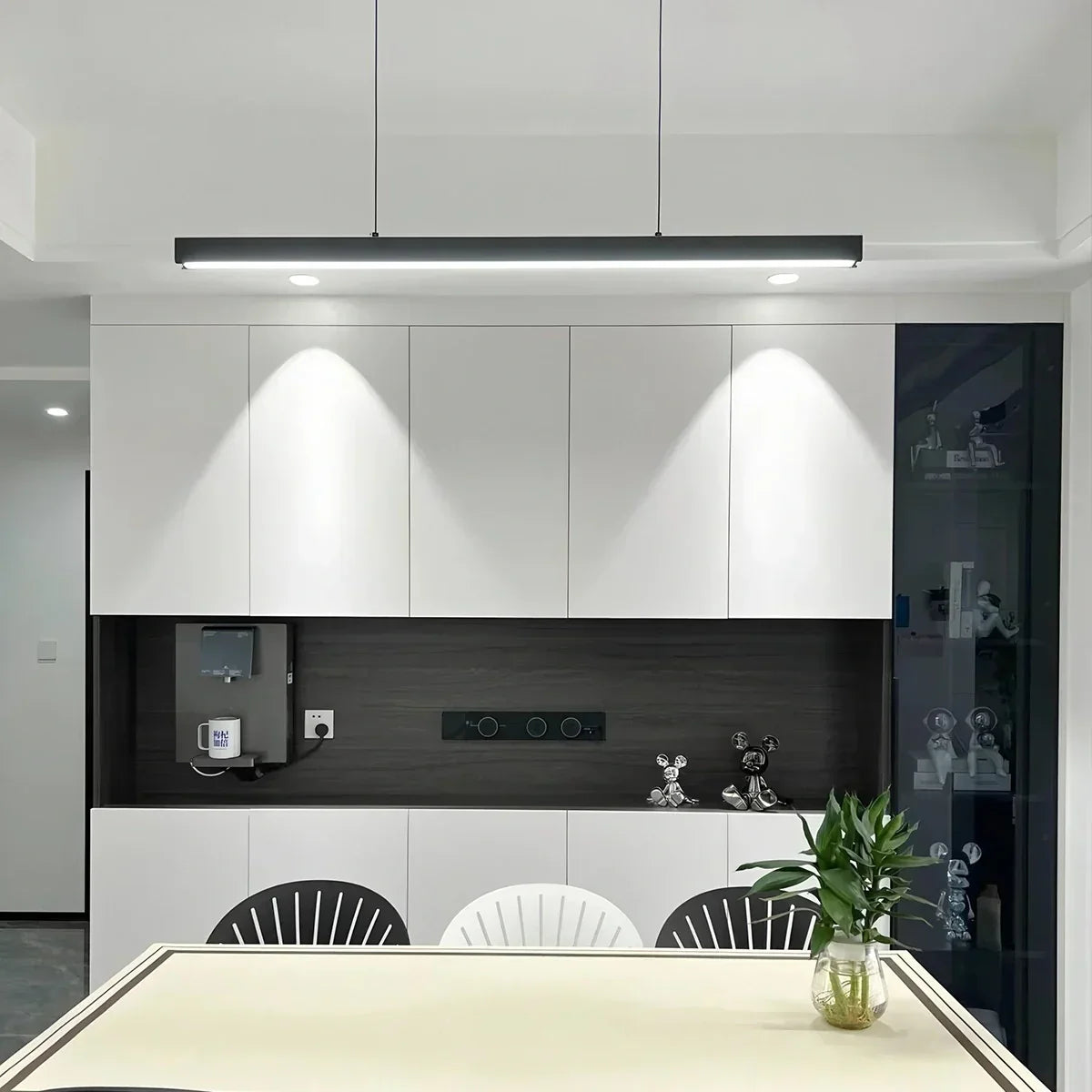 Modern Linear Pendant Light  for Kitchen Island | Desfino
