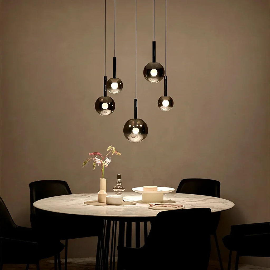 Adjustable Bedside Glass Pendant Light | Desfino