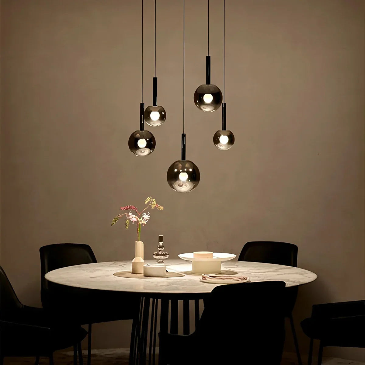 Adjustable Bedside Glass Pendant Light | Desfino