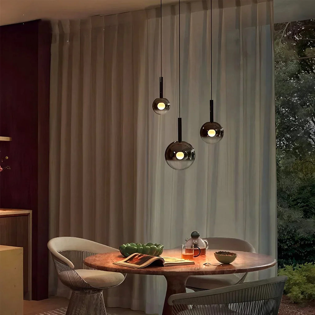 Adjustable Bedside Glass Pendant Light | Desfino
