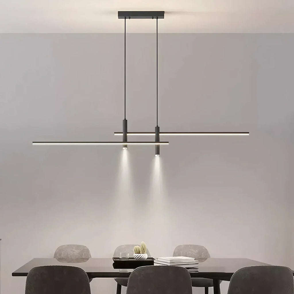 Modern Minimalist Linear LED Pendant Light | Desfino