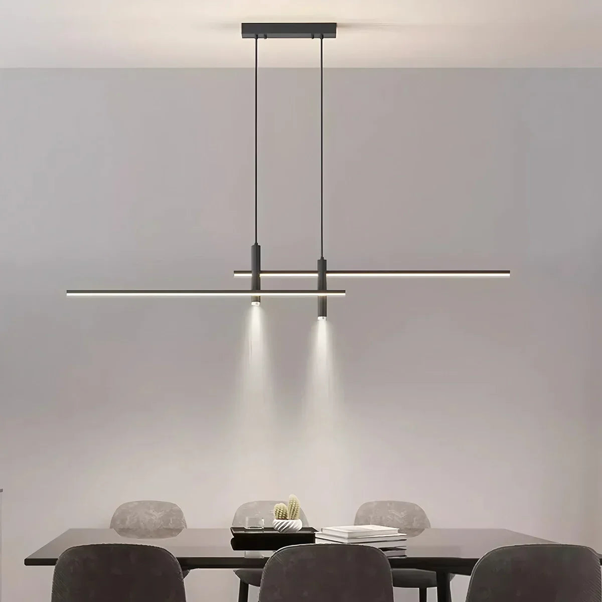 Modern Minimalist Linear LED Pendant Light | Desfino