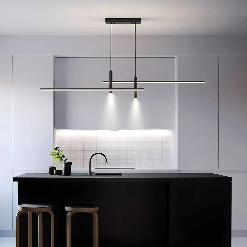 Modern Minimalist Linear LED Pendant Light | Desfino