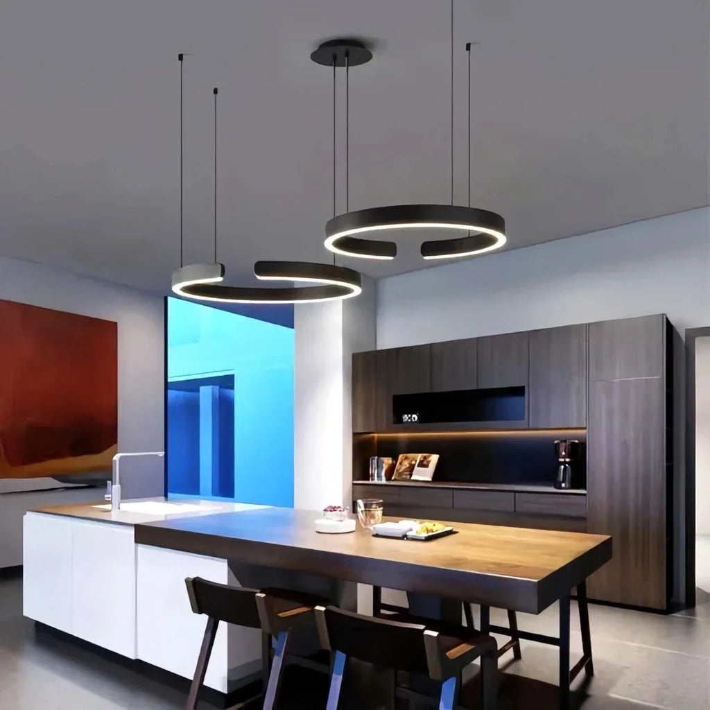 Moderner LED-Ring-Kronleuchter für das Wohnzimmer | Desfino