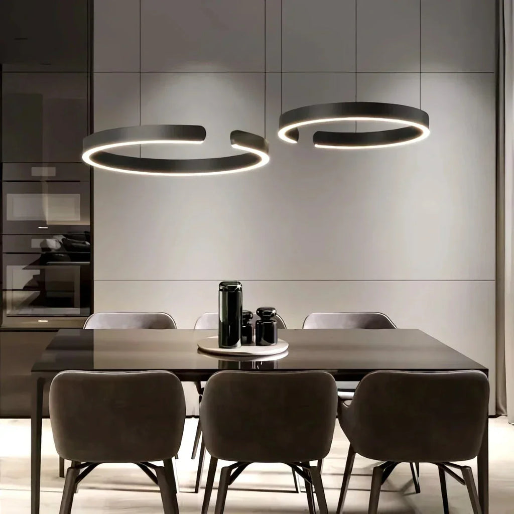 Moderner LED-Ring-Kronleuchter für das Wohnzimmer | Desfino