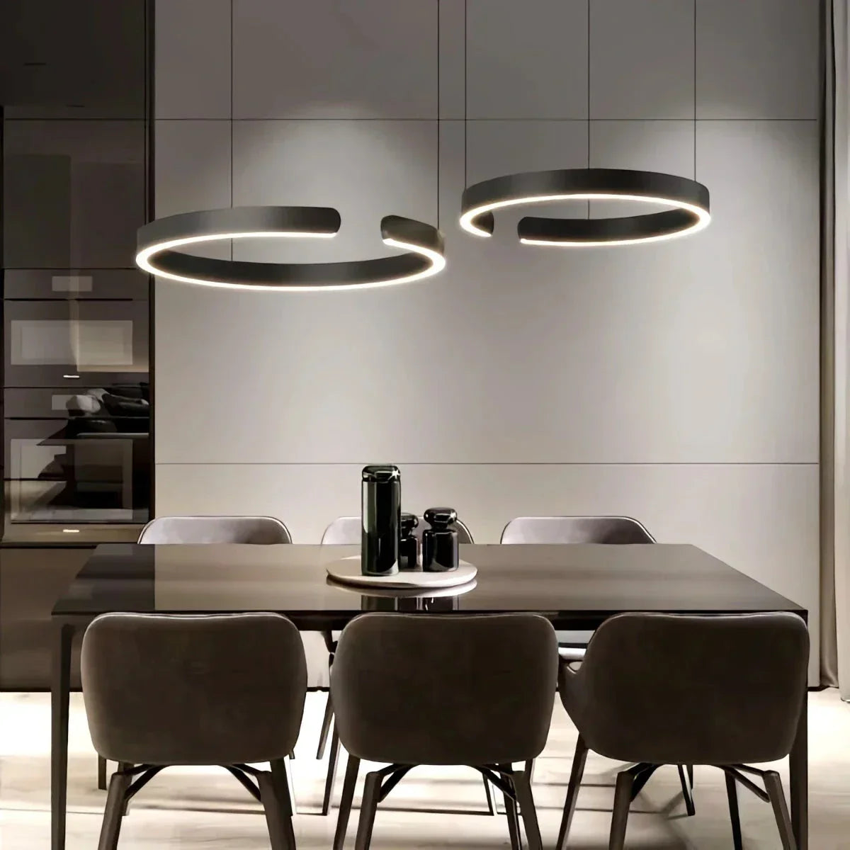 Moderner LED-Ring-Kronleuchter für das Wohnzimmer | Desfino
