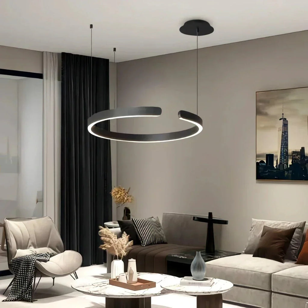 Moderner LED-Ring-Kronleuchter für das Wohnzimmer | Desfino