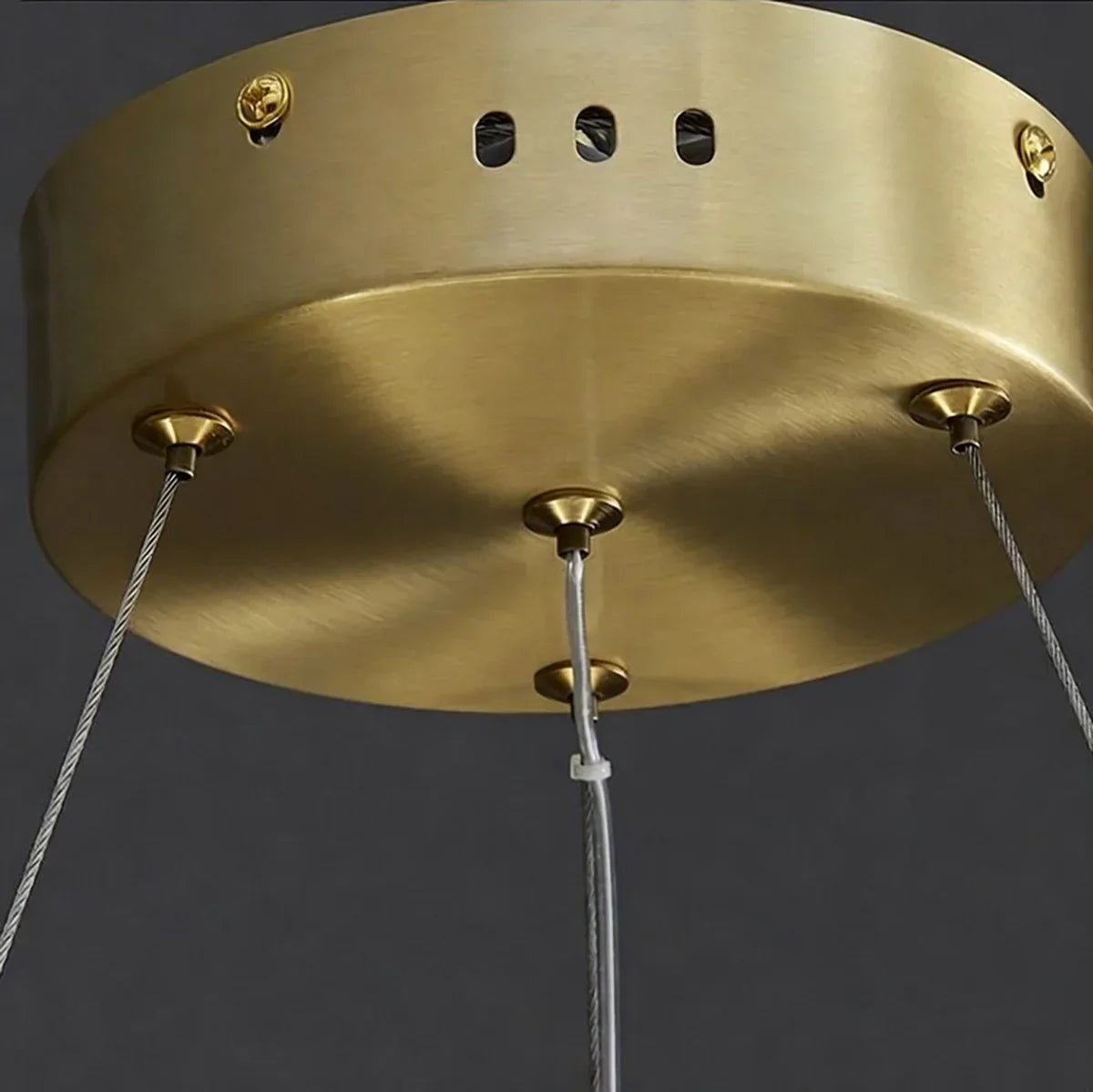 Modern Ring Spanish Alabaster Chandelier for Living Room | Desfino