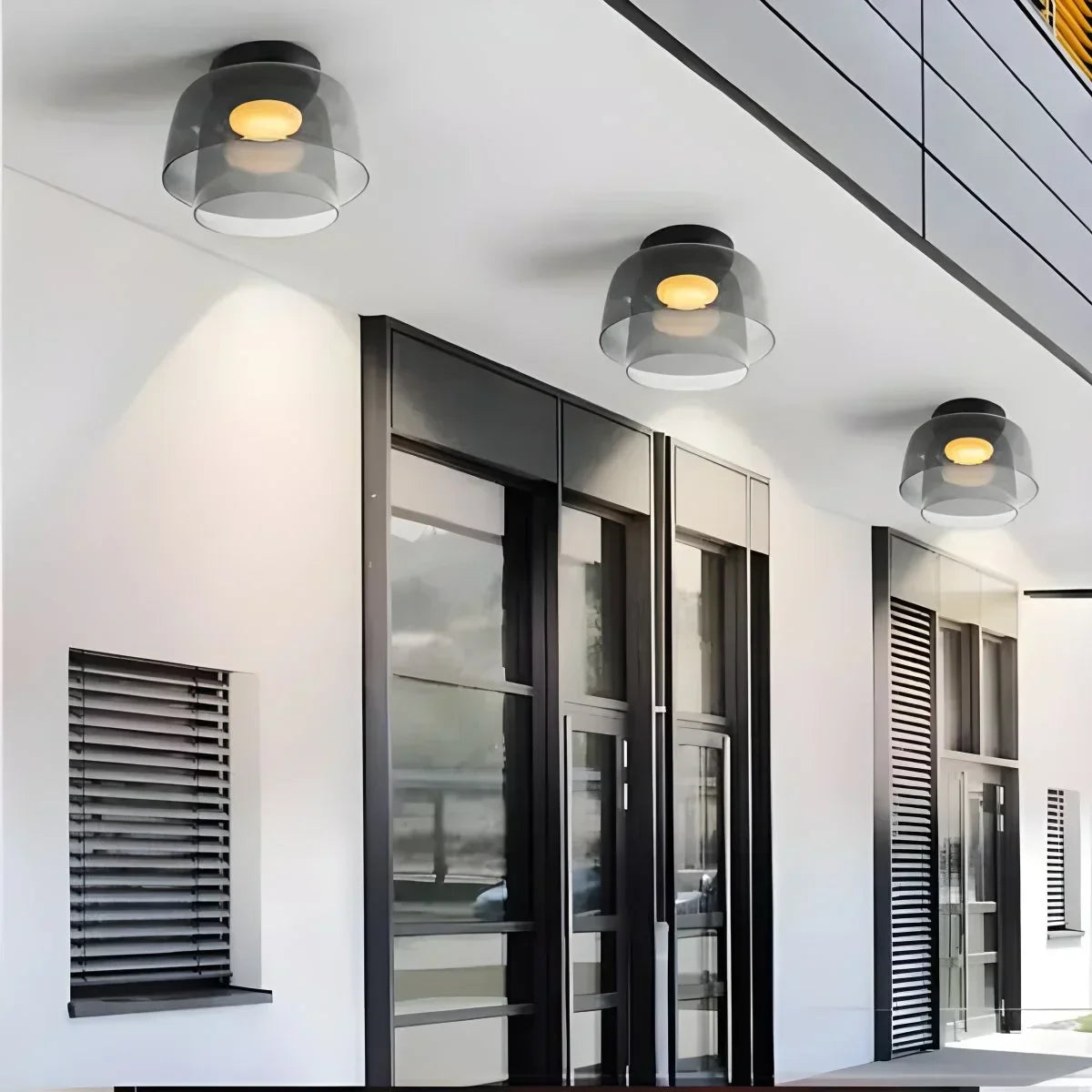 Colored Glass Ceiling Light for Bedroom | Desfino