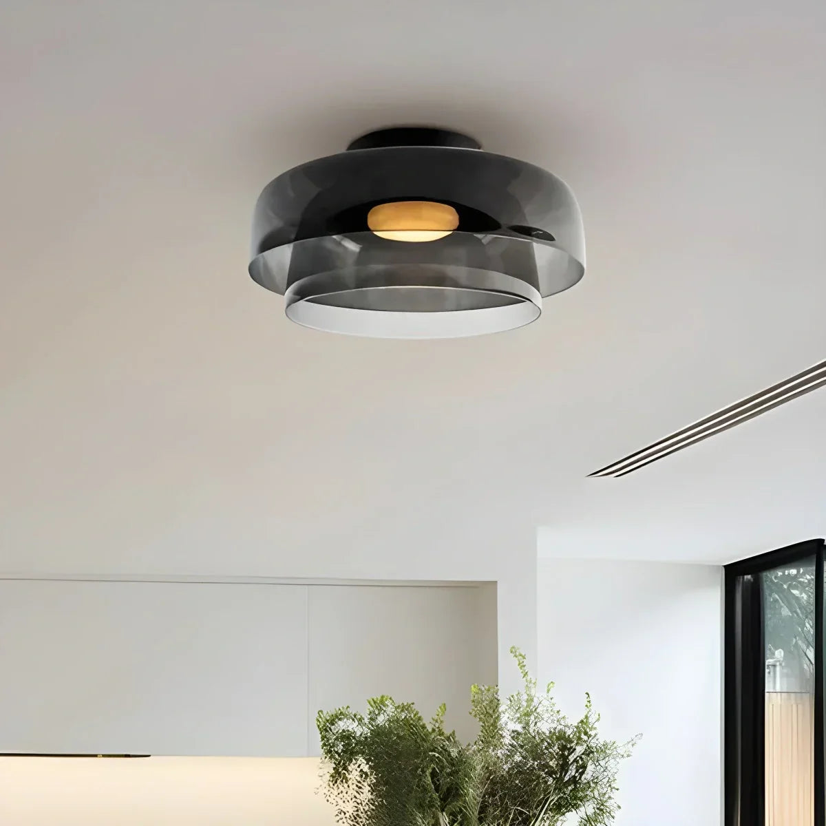 Colored Glass Ceiling Light for Bedroom | Desfino