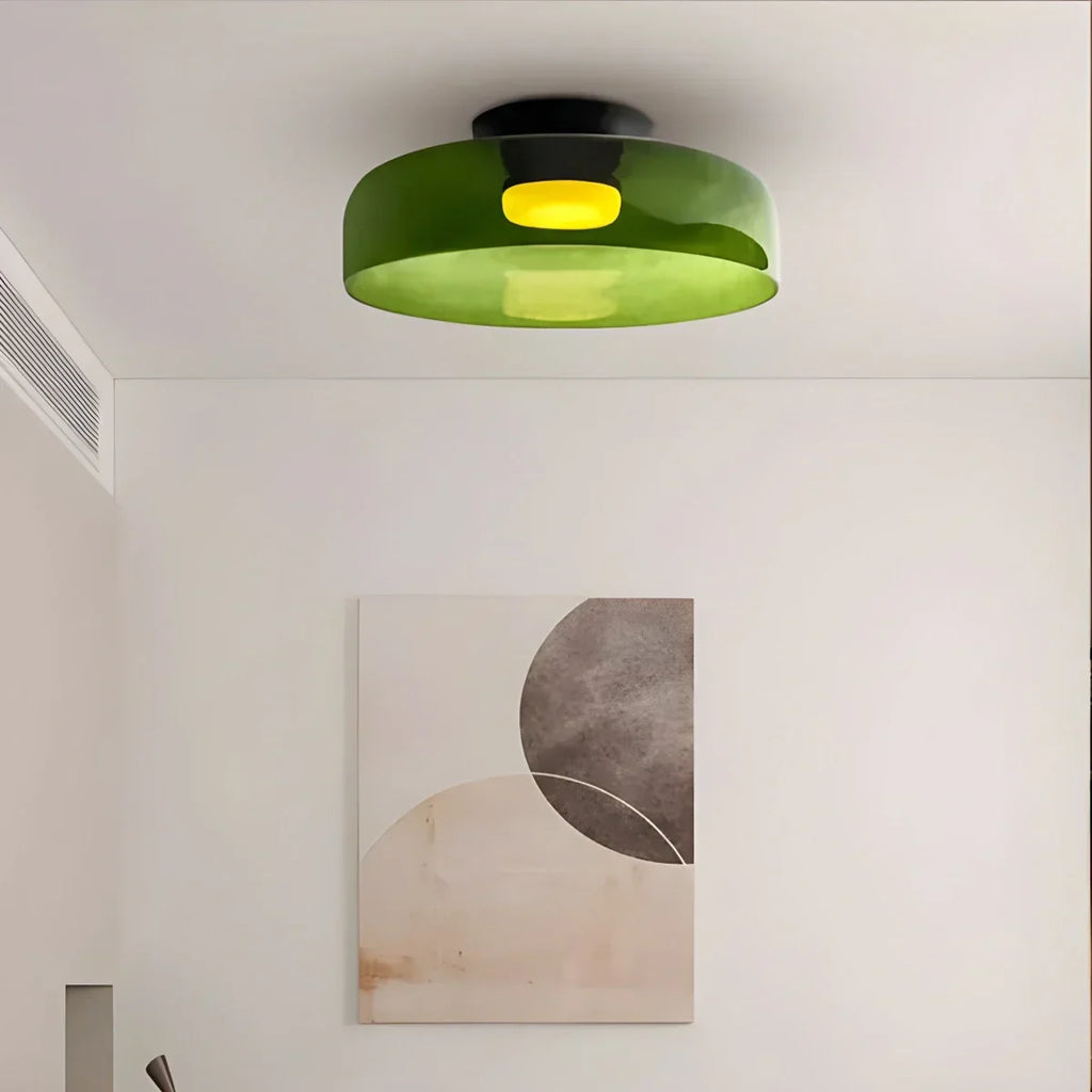 Colored Glass Ceiling Light for Bedroom | Desfino
