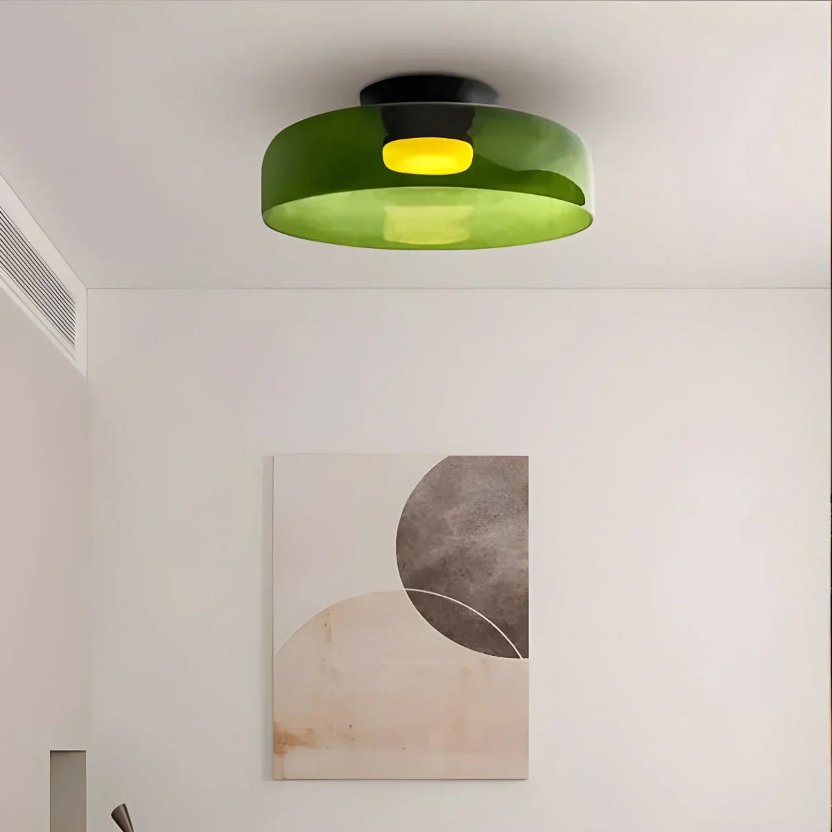 Colored Glass Ceiling Light for Bedroom | Desfino