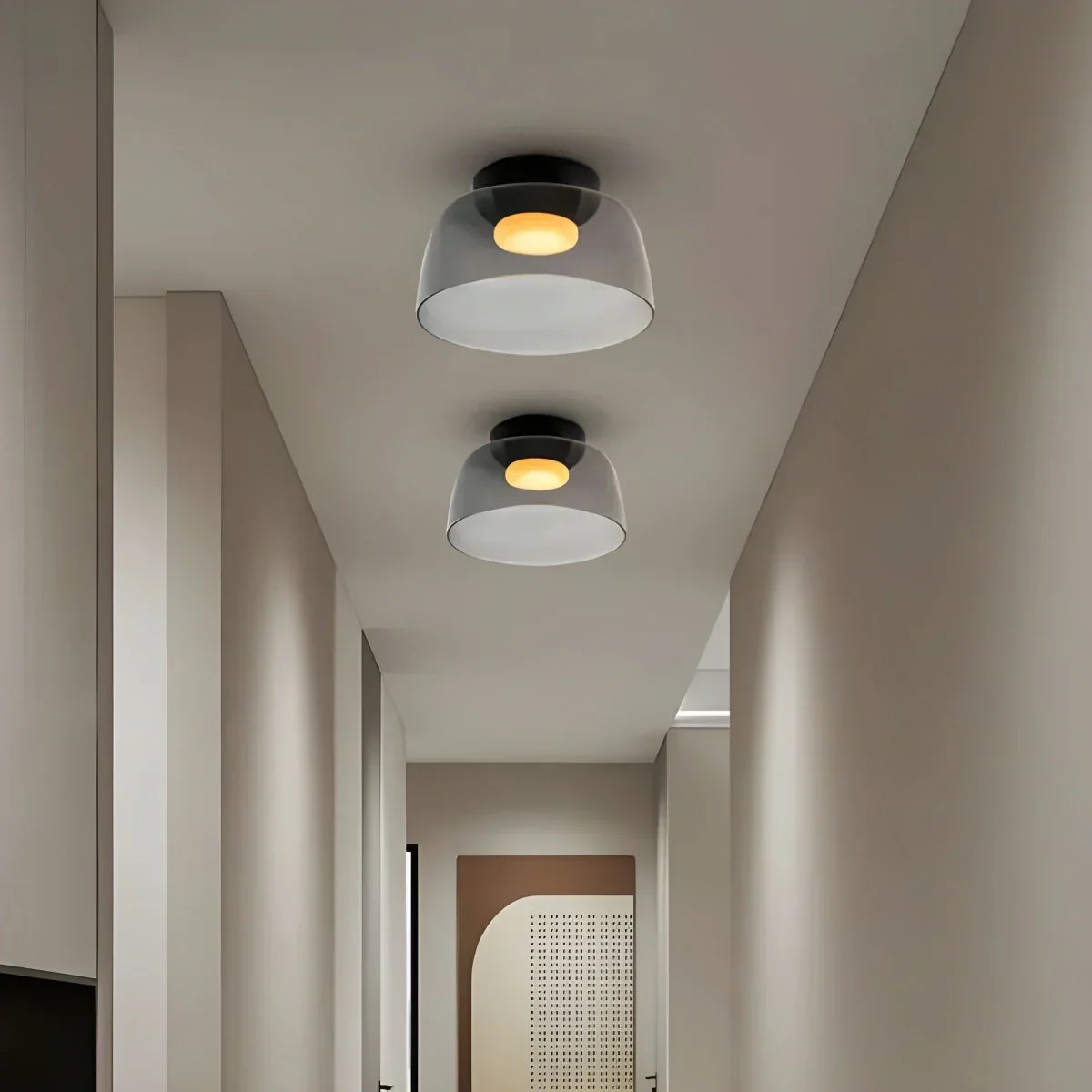 Colored Glass Ceiling Light for Bedroom | Desfino
