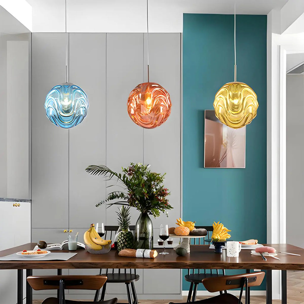 Moderne kugelförmige Pendelleuchte für Küche und Esszimmer | Desfino