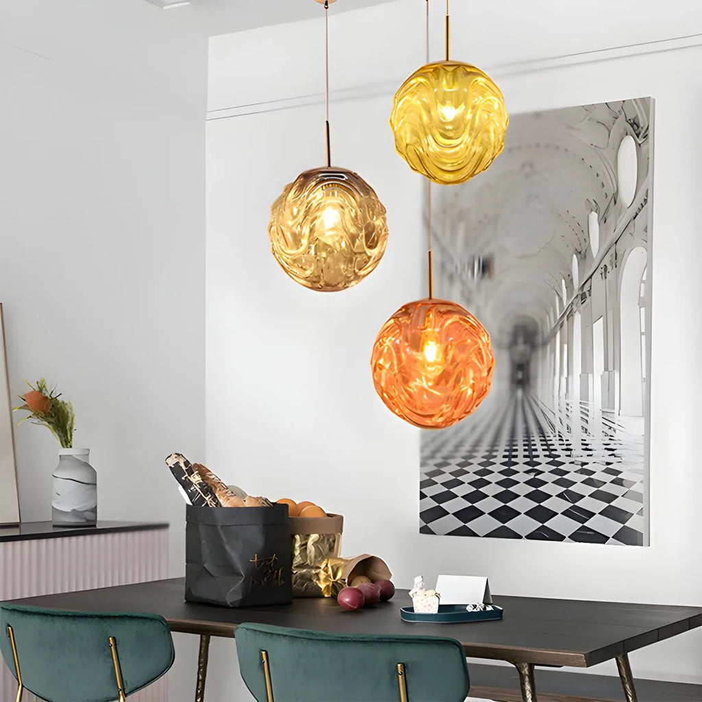 Moderne kugelförmige Pendelleuchte für Küche und Esszimmer | Desfino