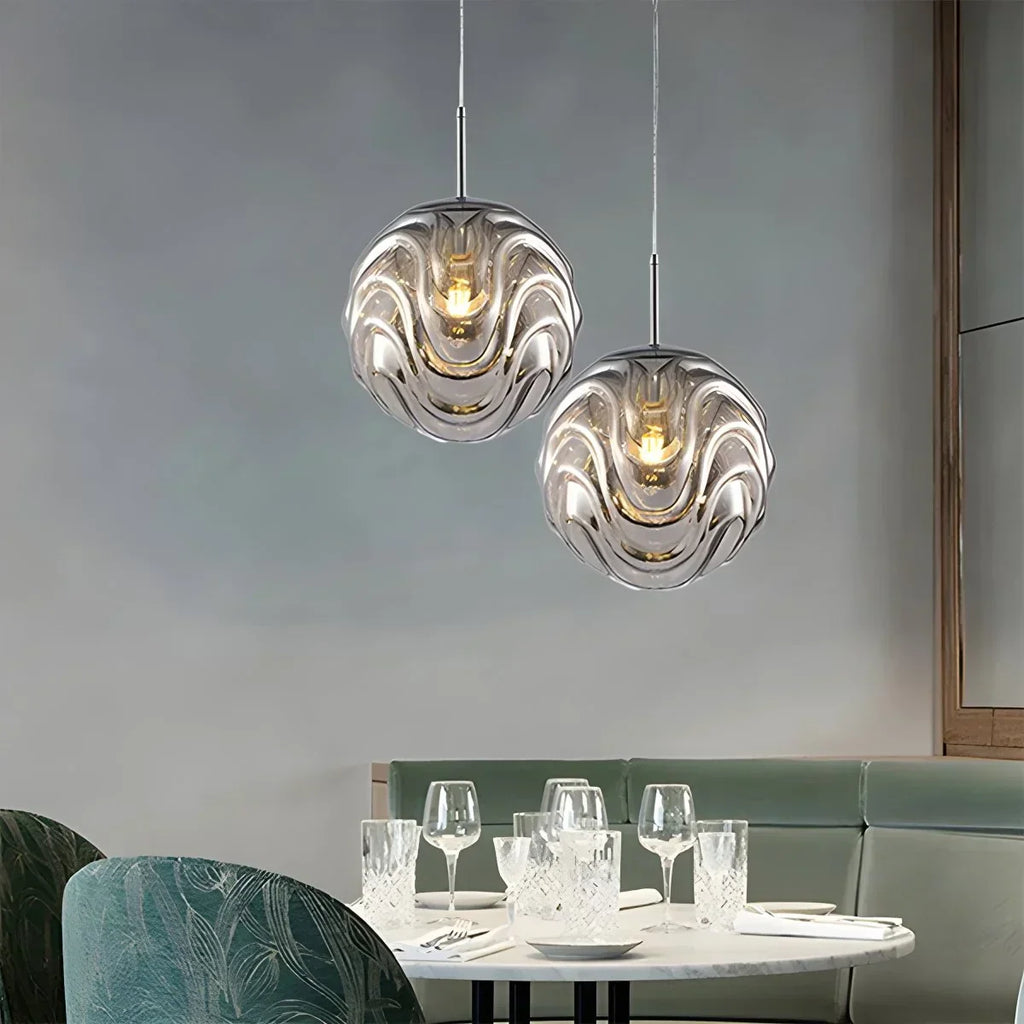 Moderne kugelförmige Pendelleuchte für Küche und Esszimmer | Desfino
