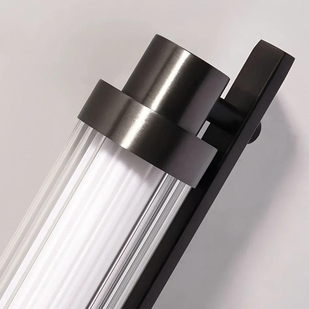 Modern Stainless Steel Glass Tube Wall Sconce | Desfino