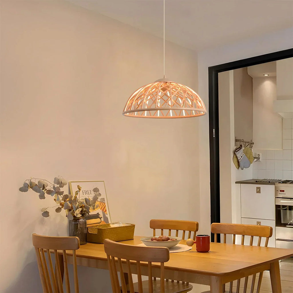 Modern Woven Mesh Art Pendant Light | Desfino