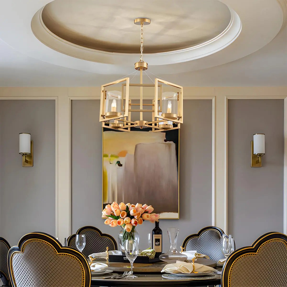 Modern Luxury All Copper Chandelier | Desfino