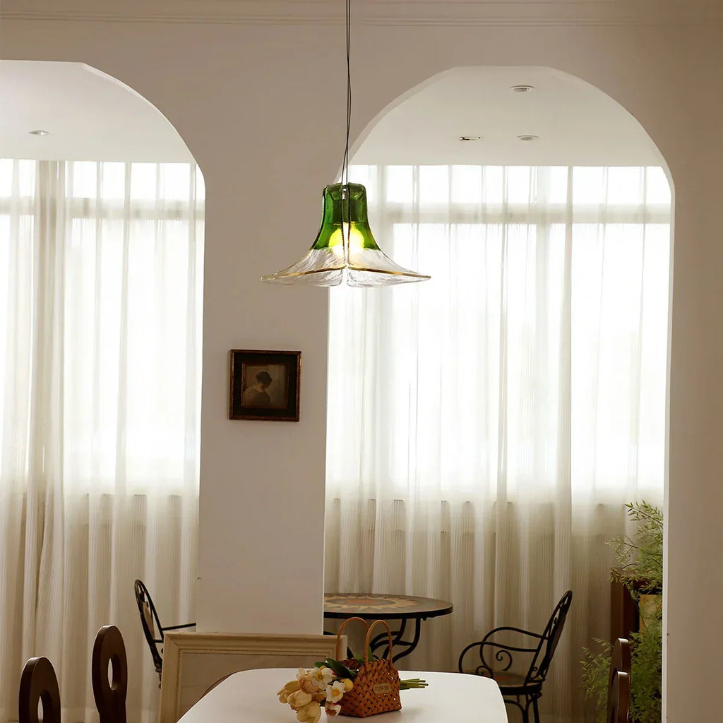 Murano Gradient Petal Glass Pendant Light | Desfino