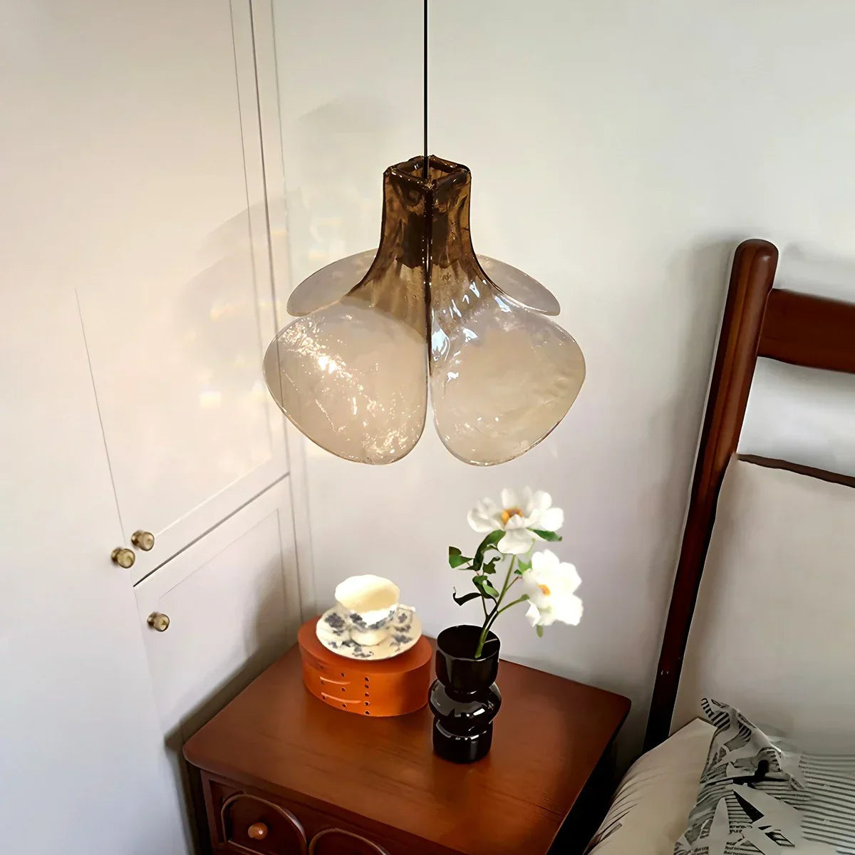 Murano Gradient Petal Glass Pendant Light | Desfino