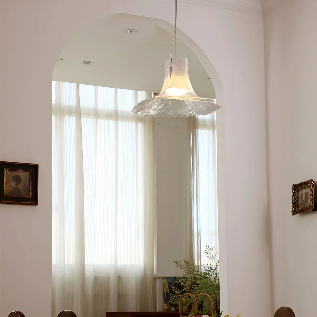 Murano Gradient Petal Glass Pendant Light | Desfino