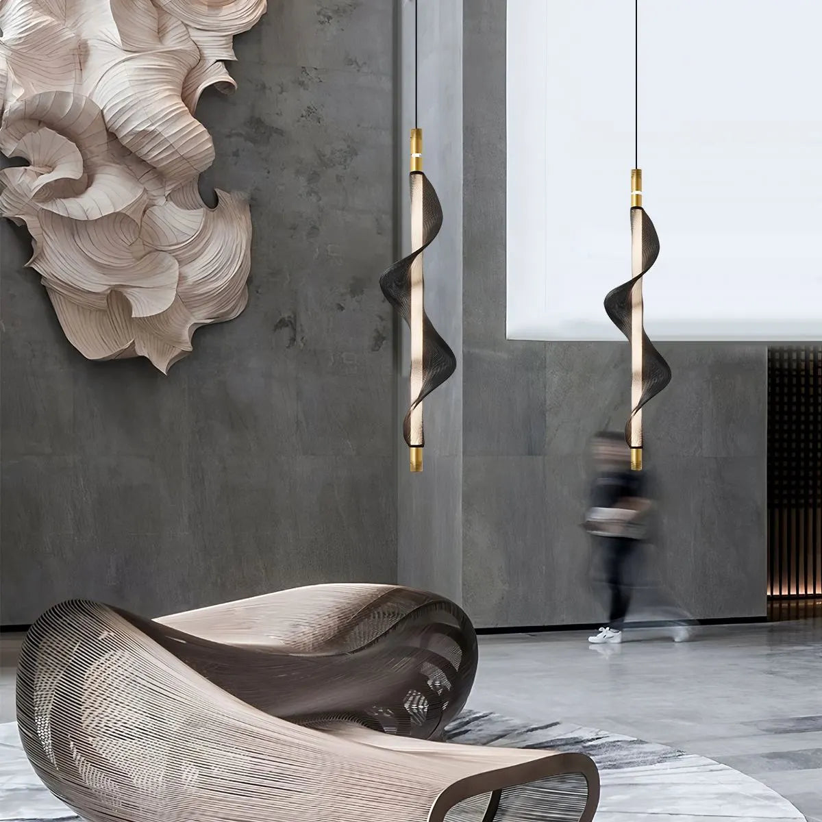 Nordic Art Twisted Mesh Pendant Light | Desfino