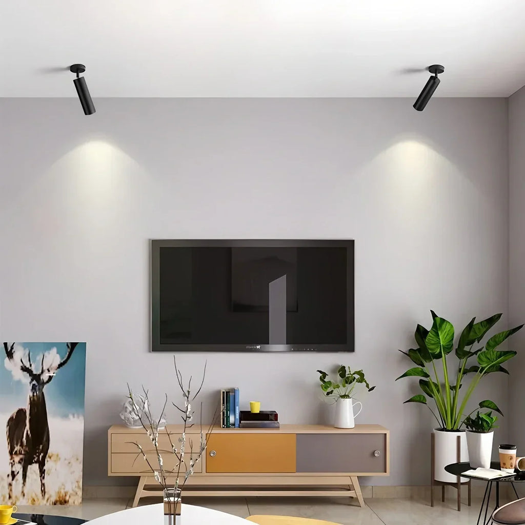 Nordic Creative Long Tube Ceiling Spotlight | Desfino