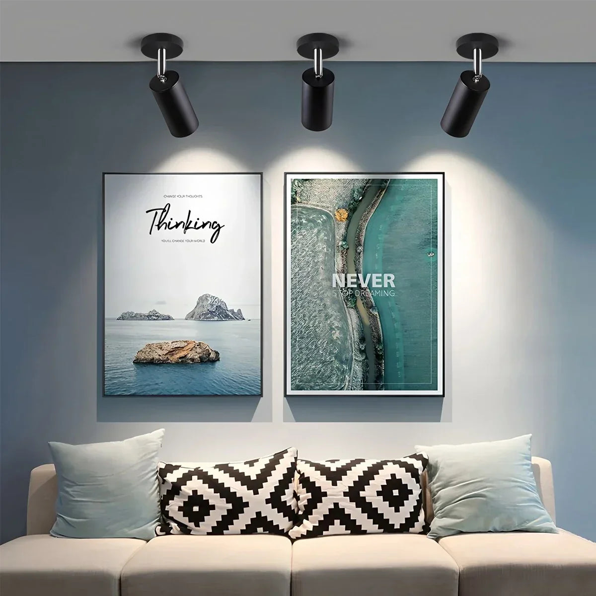 Nordic Creative Long Tube Ceiling Spotlight | Desfino